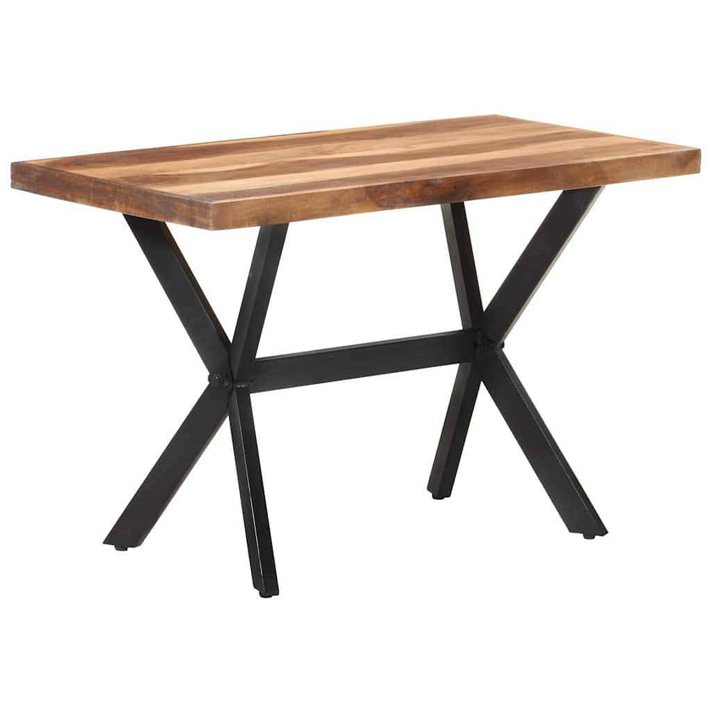 321545 vidaXL Dining Table 120x60x75 cm Solid Wood with Honey Finish 1