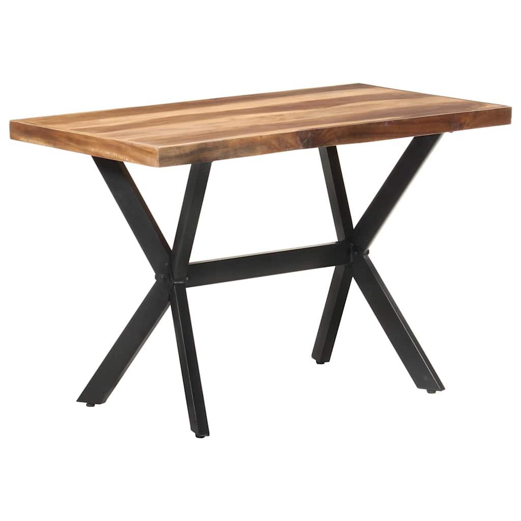321545 vidaXL Dining Table 120x60x75 cm Solid Wood with Honey Finish 5
