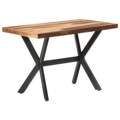 321545 vidaXL Dining Table 120x60x75 cm Solid Wood with Honey Finish 6