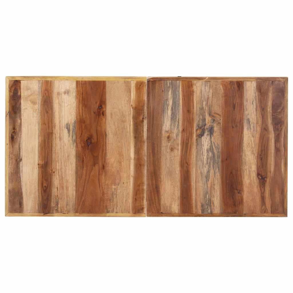 vidaXL Dining Table 140x70x75 cm Solid Wood with Honey Finish 4