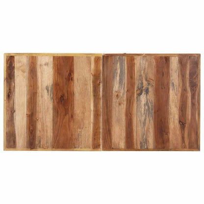 vidaXL Dining Table 140x70x75 cm Solid Wood with Honey Finish 4