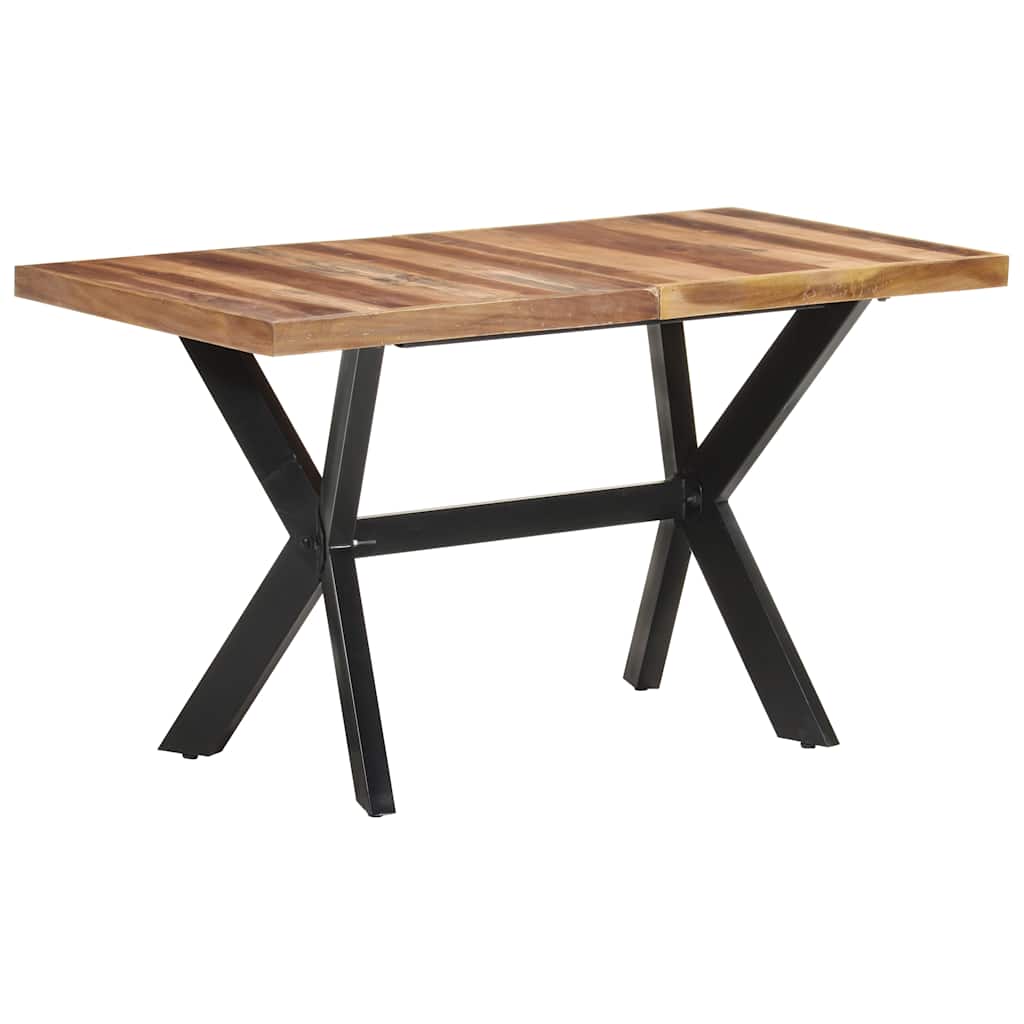 Dining Table Solid Wood with Honey Finish 140 cm 70 cm