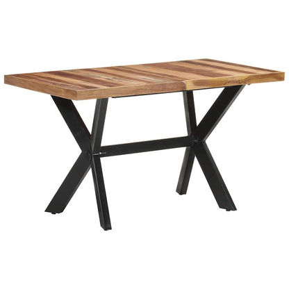 Dining Table Solid Wood with Honey Finish 140 cm 70 cm