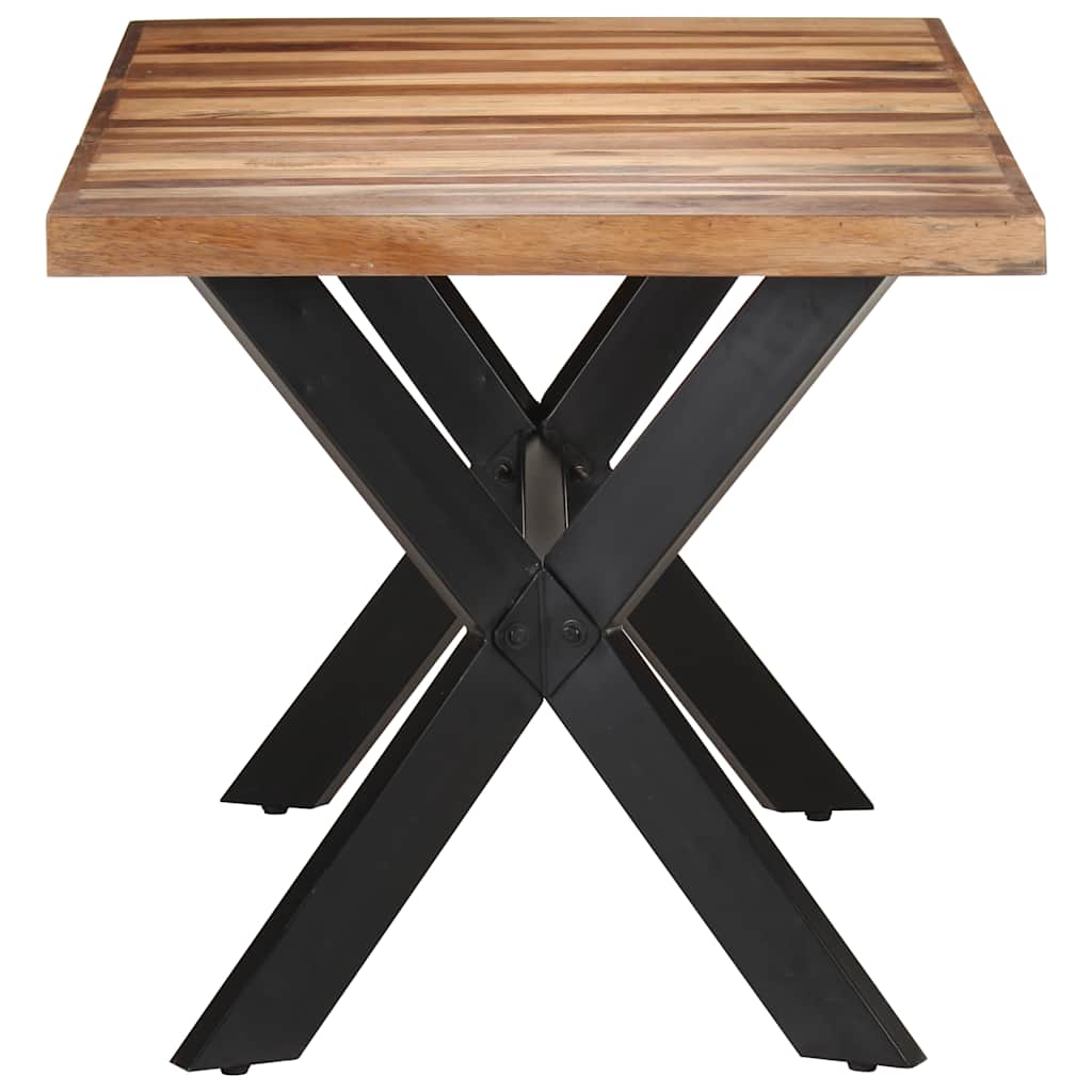 321547 vidaXL Dining Table 160x80x75 cm Solid Wood with Honey Finish 3