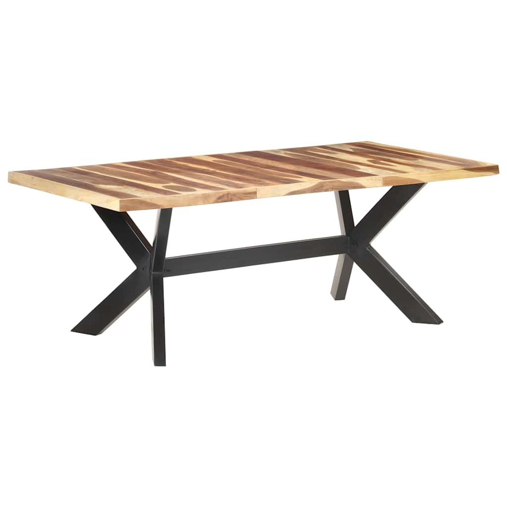 321549 vidaXL Dining Table 200x100x75 cm Solid Wood with Honey Finish 6