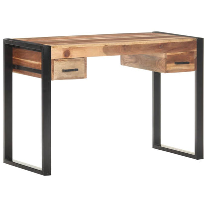 vidaXL Desk 110x50x76 cm Solid Wood 1