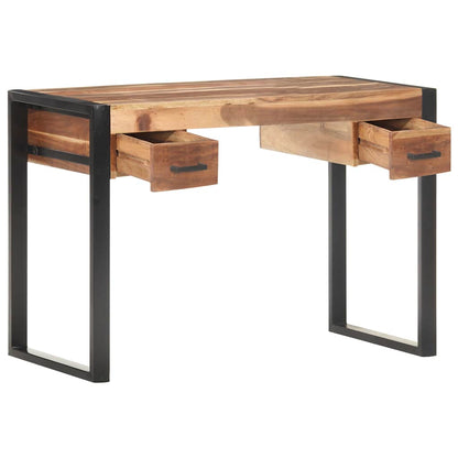 vidaXL Desk 110x50x76 cm Solid Wood 2