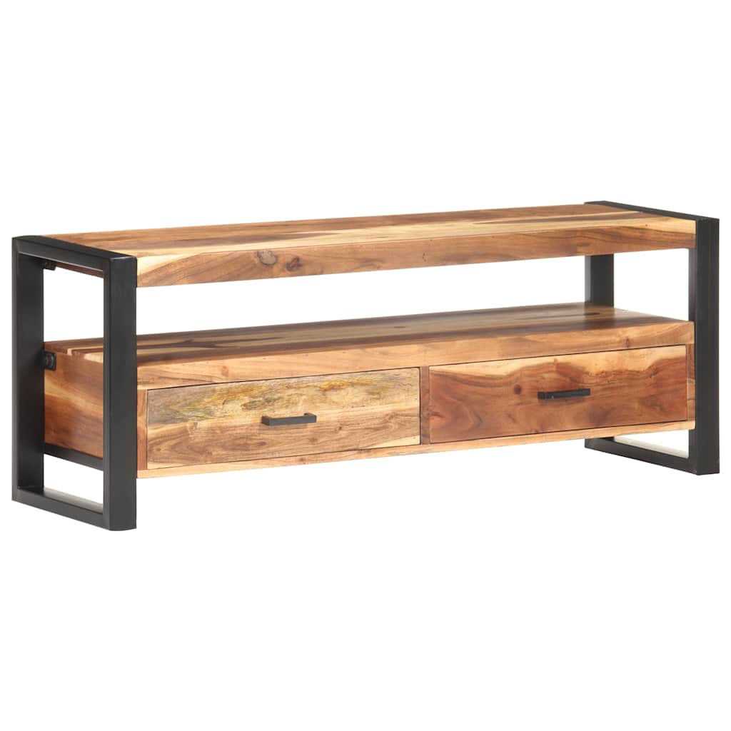 vidaXL Tv Cabinet | Honey Finish | Solid Acacia Wood | Medium | TV Cabinet 1