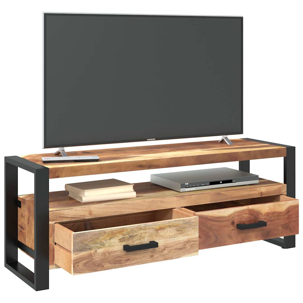 vidaXL Tv Cabinet | Honey Finish | Solid Acacia Wood | Medium | TV Cabinet 3