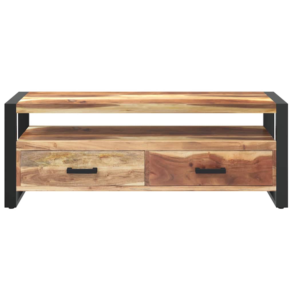 vidaXL Tv Cabinet | Honey Finish | Solid Acacia Wood | Medium | TV Cabinet 4