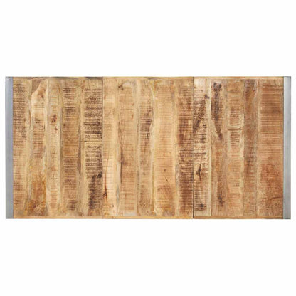 321564 vidaXL Dining Table 180x90x75 cm Solid Rough Mango Wood 4