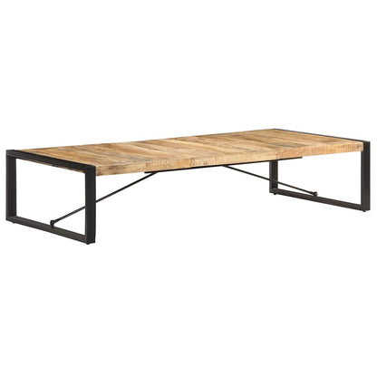 321588 vidaXL Coffee Table 180x90x40 cm Rough Mango Wood 1