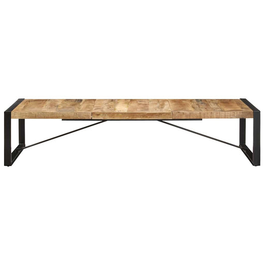 Coffee Table Black Rough mango wood