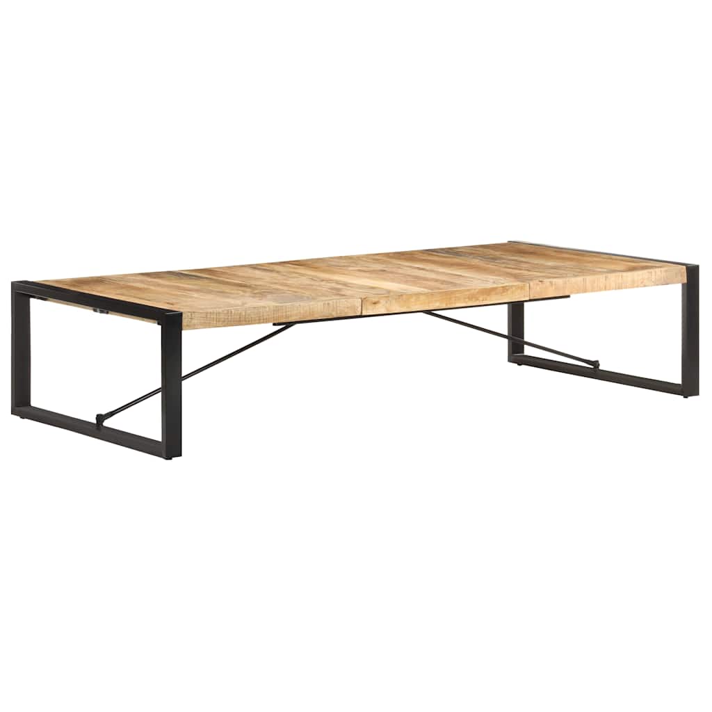 321588 vidaXL Coffee Table 180x90x40 cm Rough Mango Wood 3