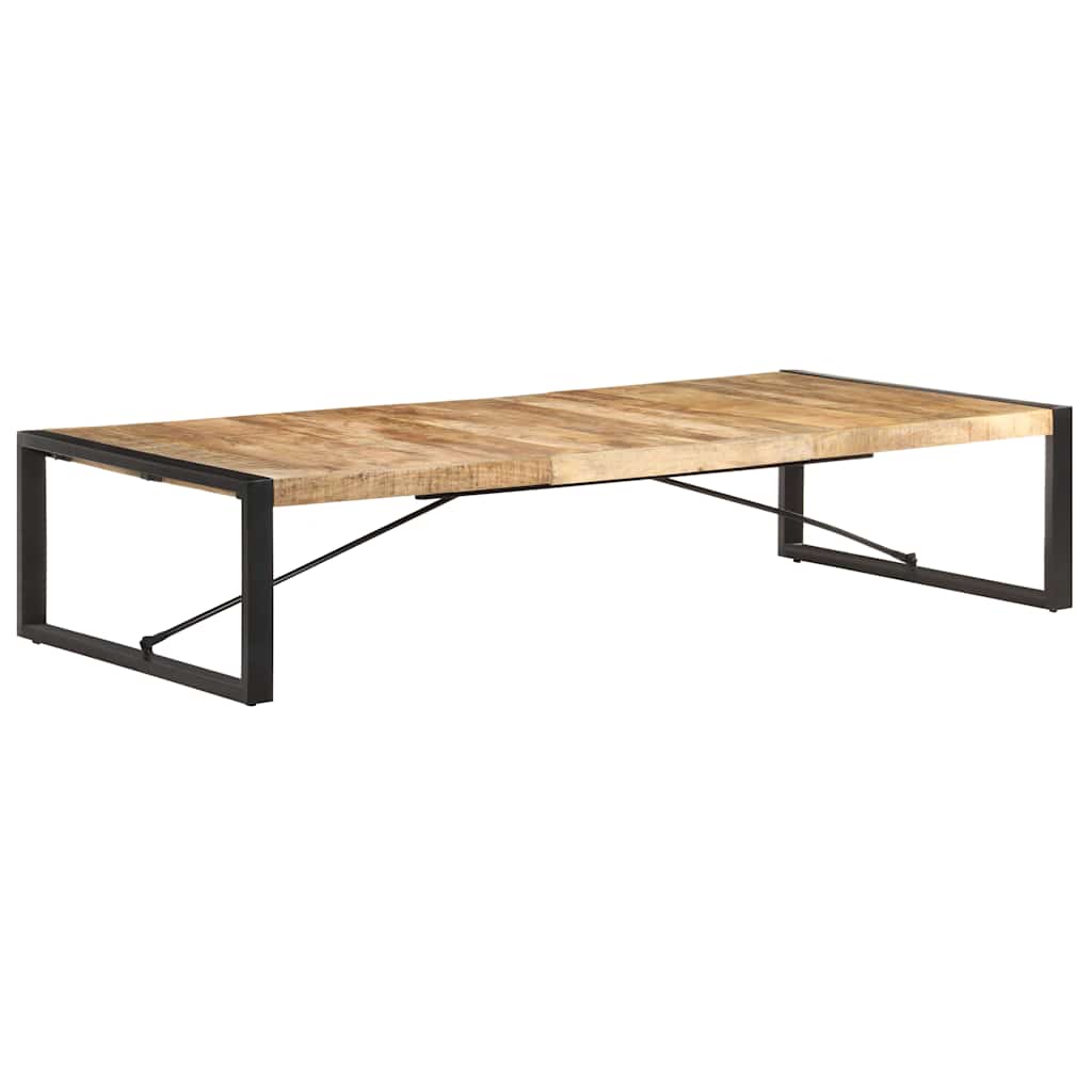 321588 vidaXL Coffee Table 180x90x40 cm Rough Mango Wood 5