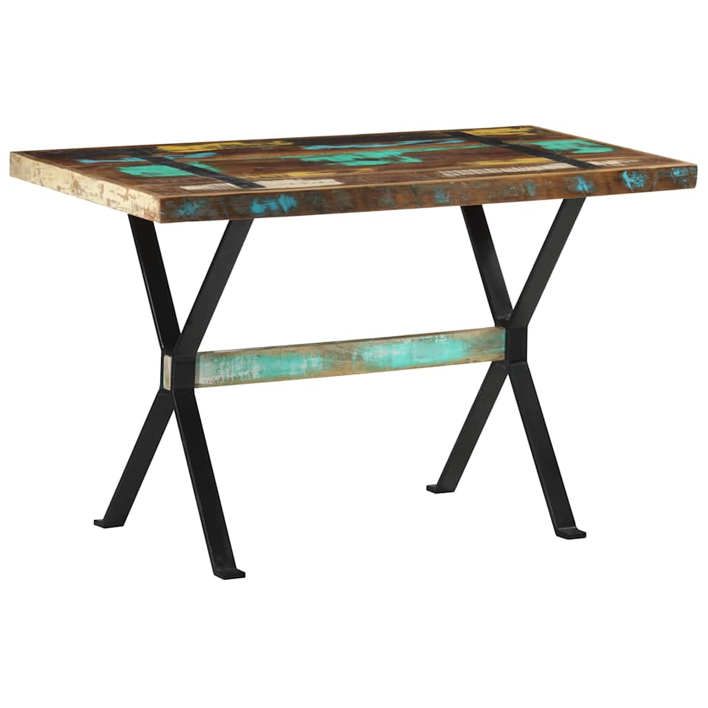 321605 vidaXL Dining Table 120x60x76 cm Solid Reclaimed Wood 1