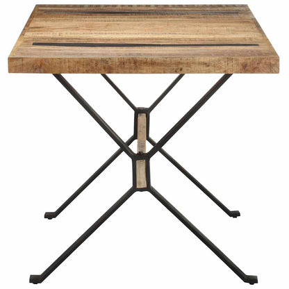 321608 vidaXL Dining Table 160x80x76 cm Rough Mango Wood 3