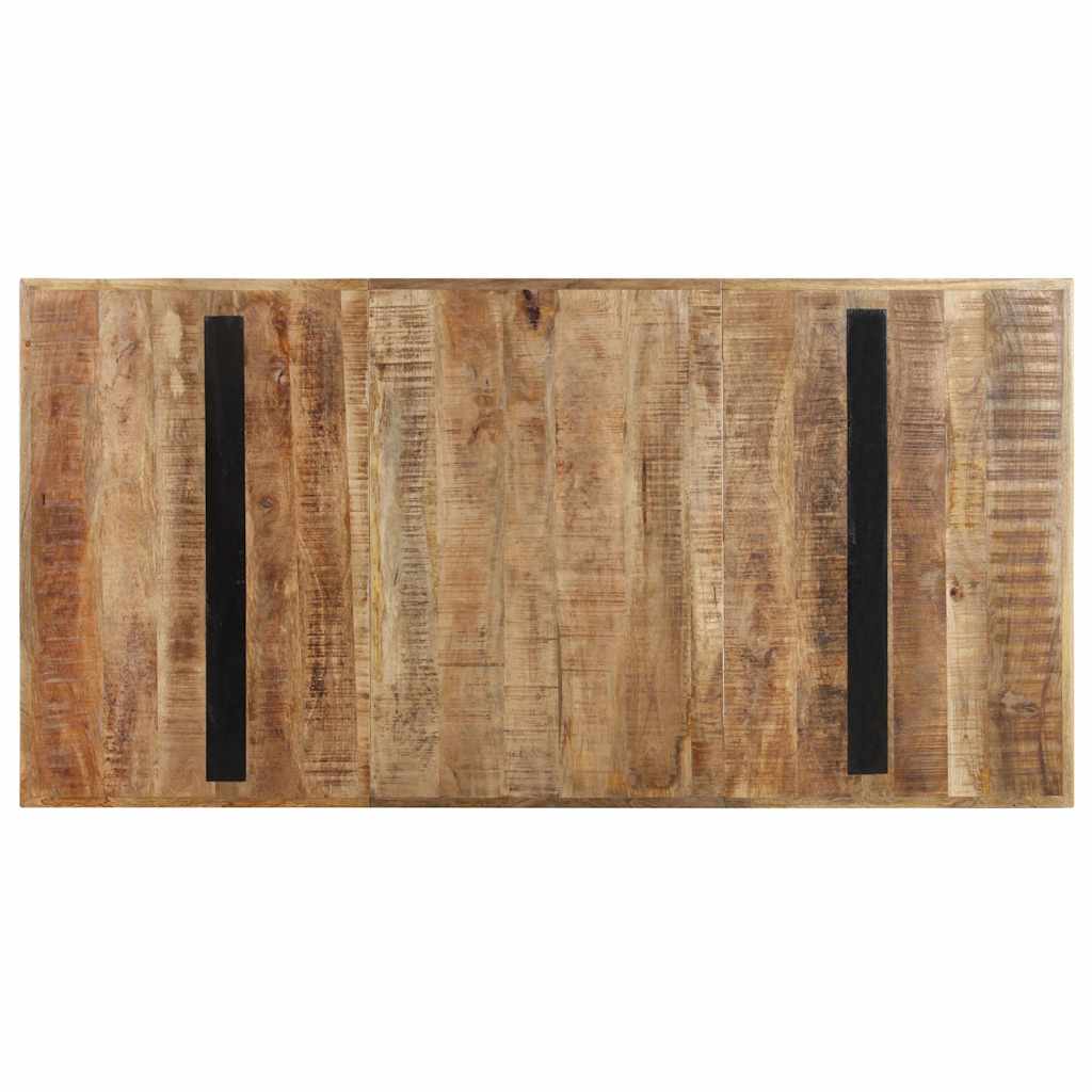 321608 vidaXL Dining Table 160x80x76 cm Rough Mango Wood 4