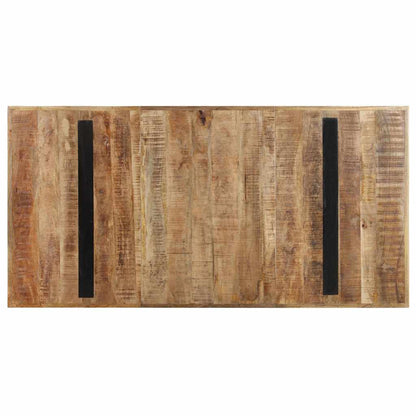 321608 vidaXL Dining Table 160x80x76 cm Rough Mango Wood 4
