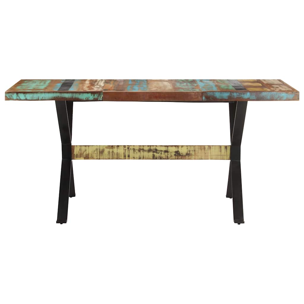 321609 vidaXL Dining Table 160x80x76 cm Solid Reclaimed Wood 2