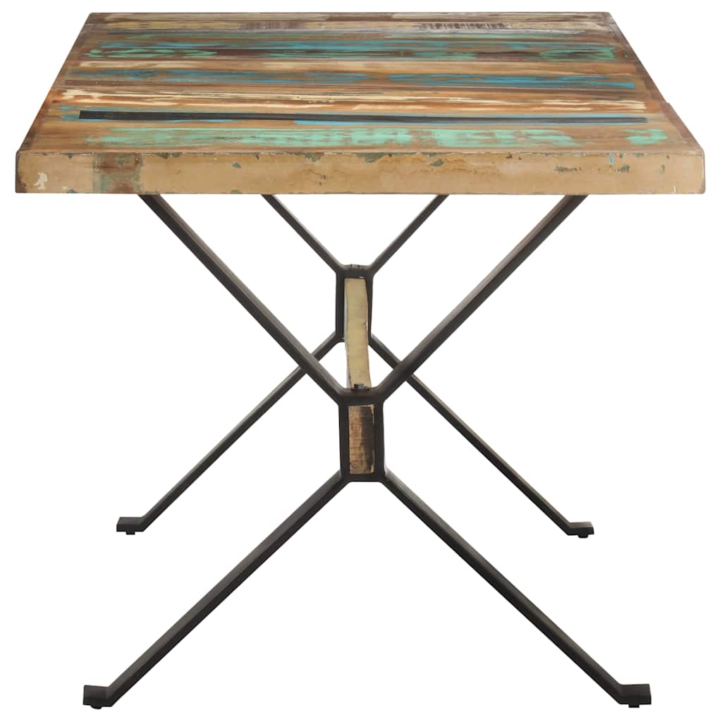 321609 vidaXL Dining Table 160x80x76 cm Solid Reclaimed Wood 3