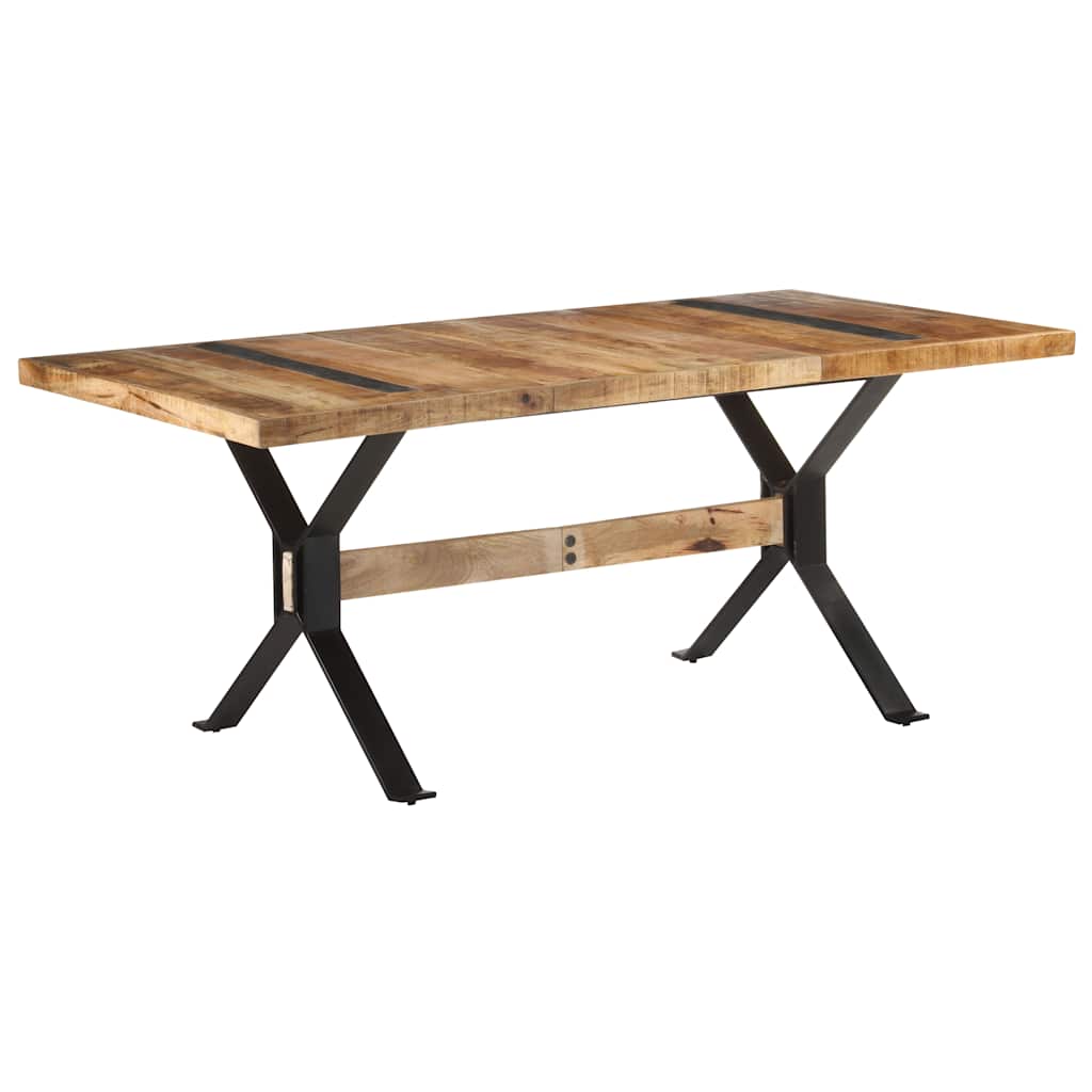 vidaXL Dining Table Rough mango wood