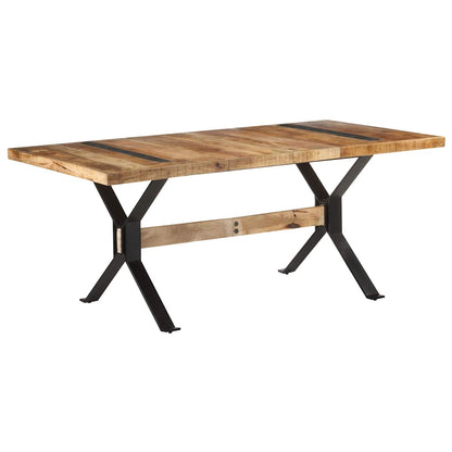 vidaXL Dining Table Rough mango wood