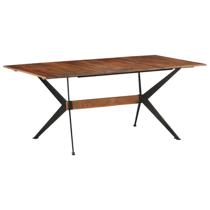 vidaXL Dining Table 180x90x76 cm Solid Mango Wood 1