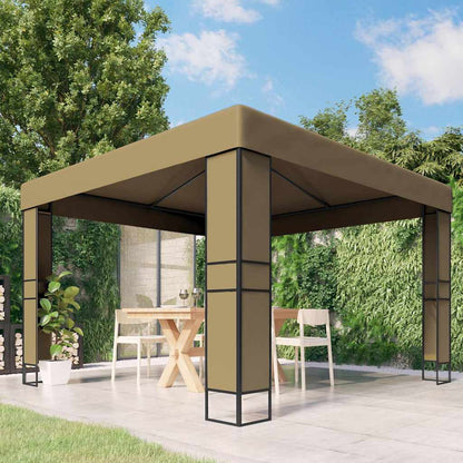vidaXL Gazebo | Taupe | Polyester with PA coating | 3x3x2.7m | Gazebo | Square 1