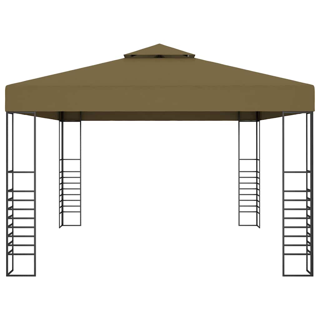vidaXL Gazebo 3x4 m Taupe 180 g/m² 3