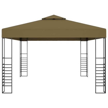 vidaXL Gazebo 3x4 m Taupe 180 g/m² 3