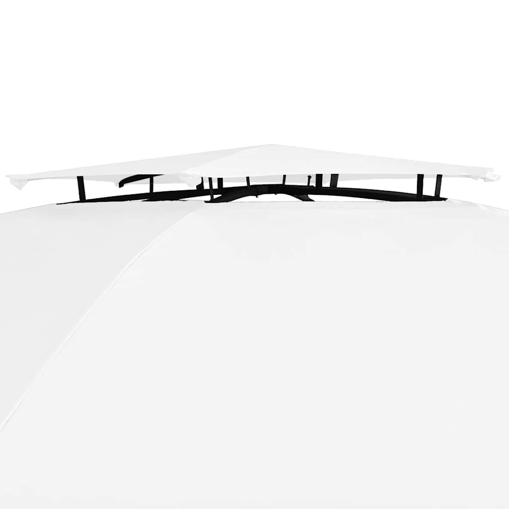 vidaXL Garden Marquee with Curtains 360x312x265 cm White 180 g/m² 4