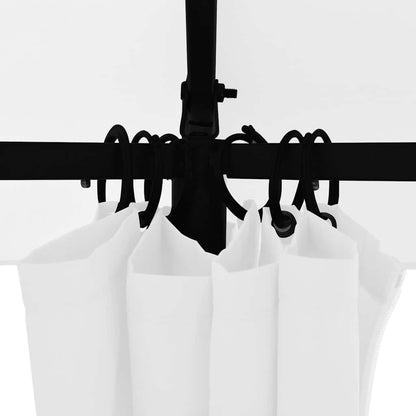 vidaXL Garden Marquee with Curtains 360x312x265 cm White 180 g/m² 6