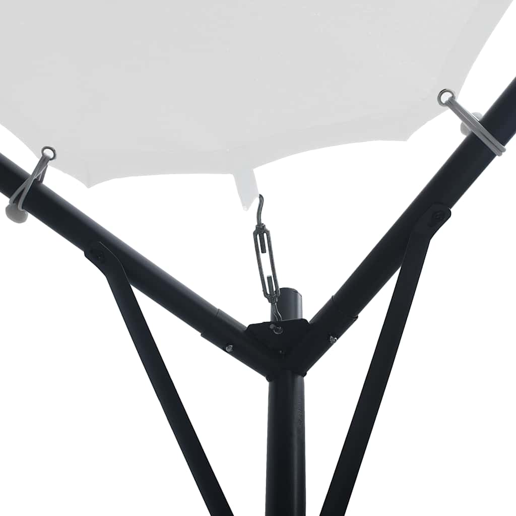 vidaXL Gazebo | White | Oxford fabric, Steel | 3x3x2.6 m | Collapsible | Gazebo 3