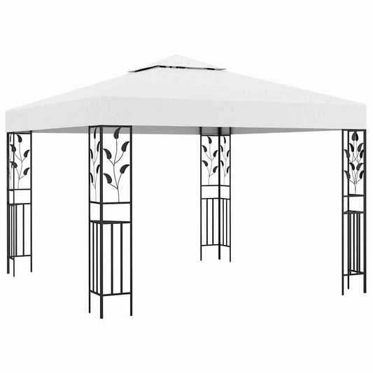 vidaXL Gazebo | White | Steel, Polyester | 3x3 m | Durable | Gazebo 1