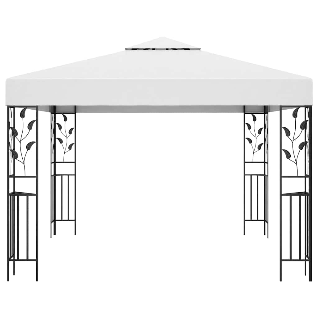 vidaXL Gazebo | White | Steel, Polyester | 3x3 m | Durable | Gazebo 2