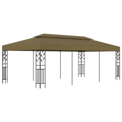 vidaXL Gazebo 6x3 m Taupe 180 g/m² 1