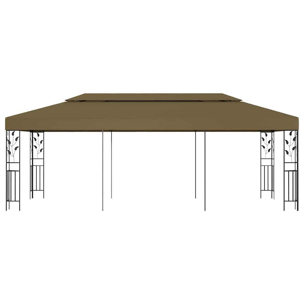 vidaXL Gazebo 6x3 m Taupe 180 g/m² 2