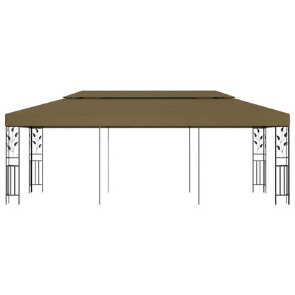 vidaXL Gazebo 6x3 m Taupe 180 g/m² 2