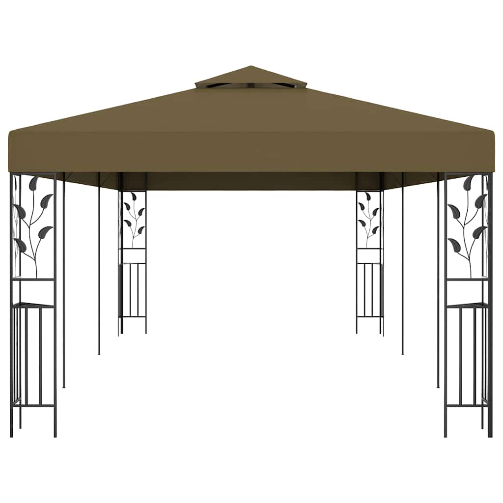 vidaXL Gazebo 6x3 m Taupe 180 g/m² 3