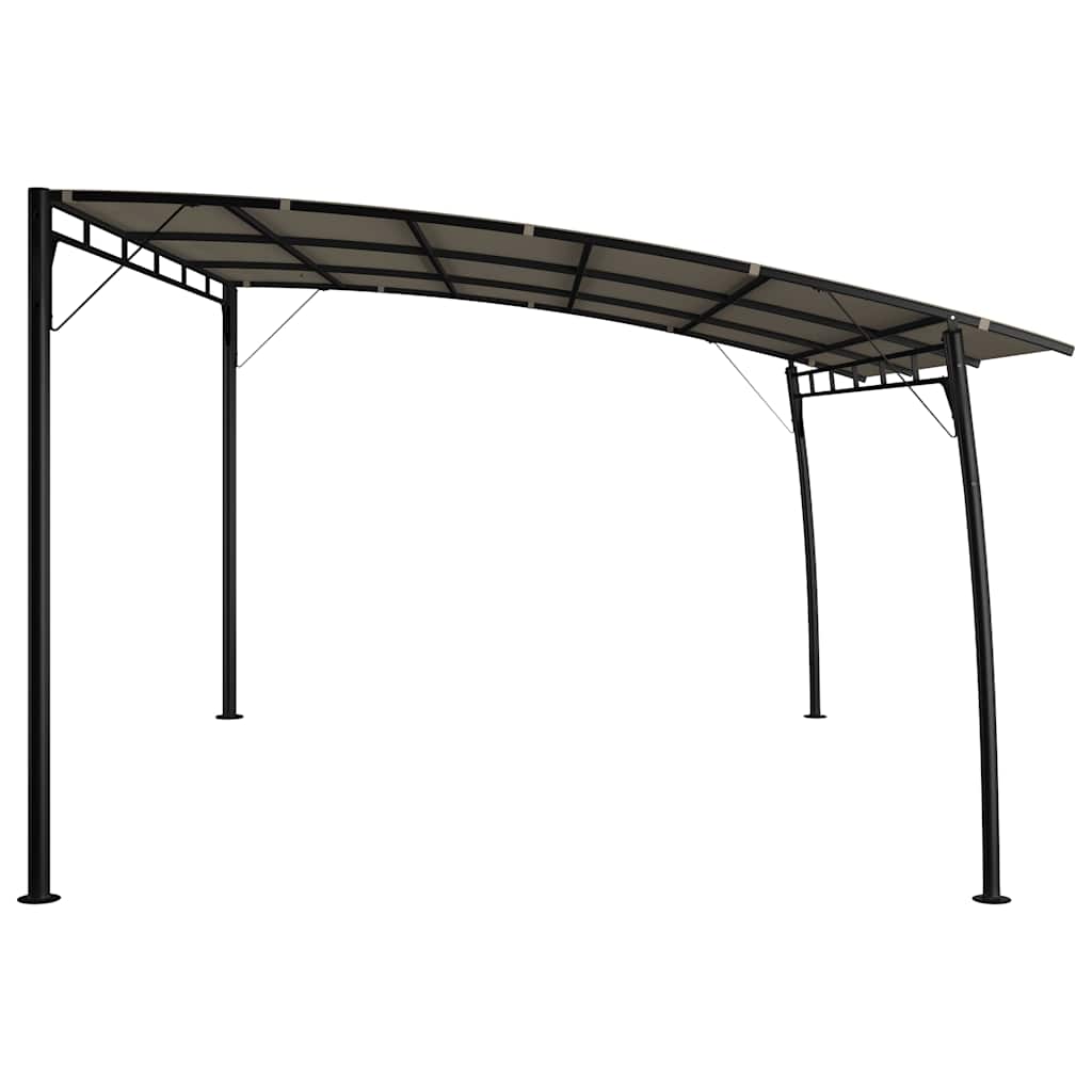 vidaXL Sunshade awnings 4 x 3 x 2.55 m Taupe 4