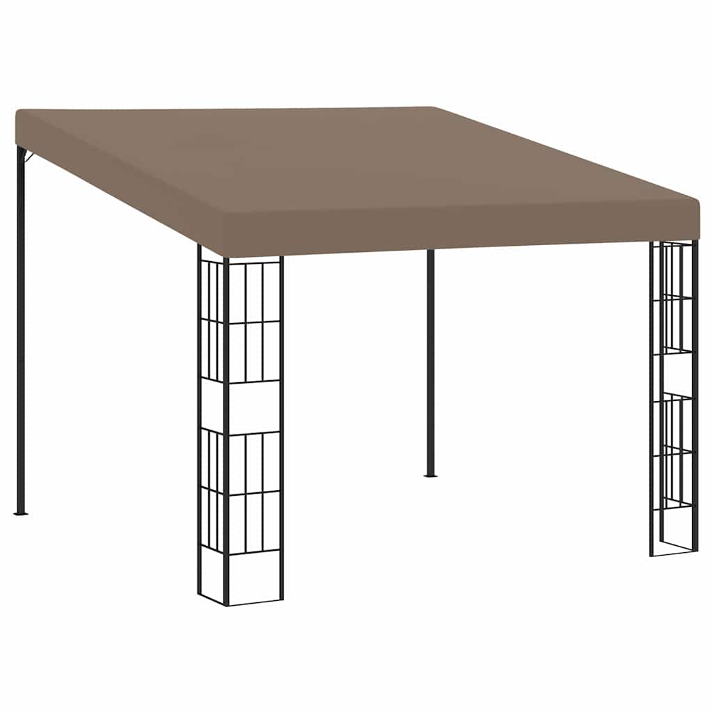 vidaXL Wall-mounted Gazebo 3x3 m Taupe Fabric 1