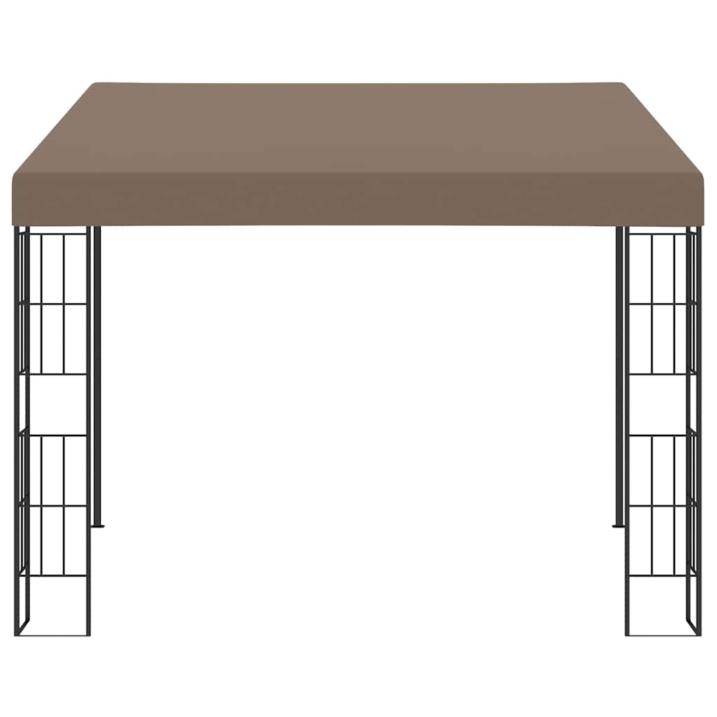 vidaXL Wall-mounted Gazebo 3x3 m Taupe Fabric 2