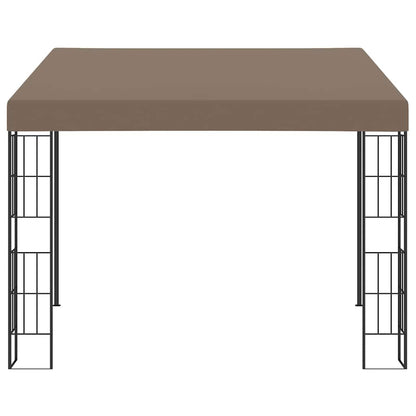 vidaXL Wall-mounted Gazebo 3x3 m Taupe Fabric 2