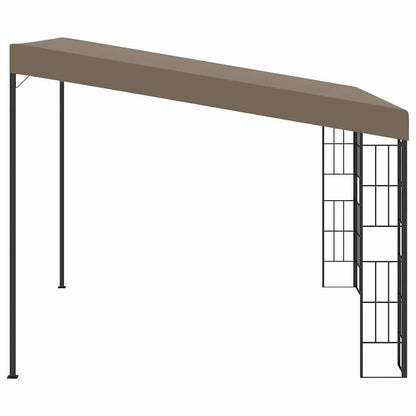 vidaXL Wall-mounted Gazebo 3x3 m Taupe Fabric 3