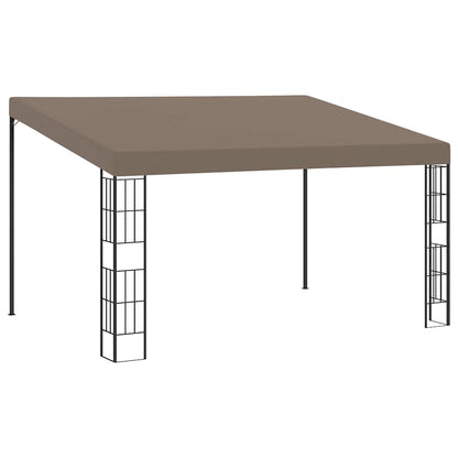 Wall-mounted Gazebo Fabric Taupe 4 m 3 m