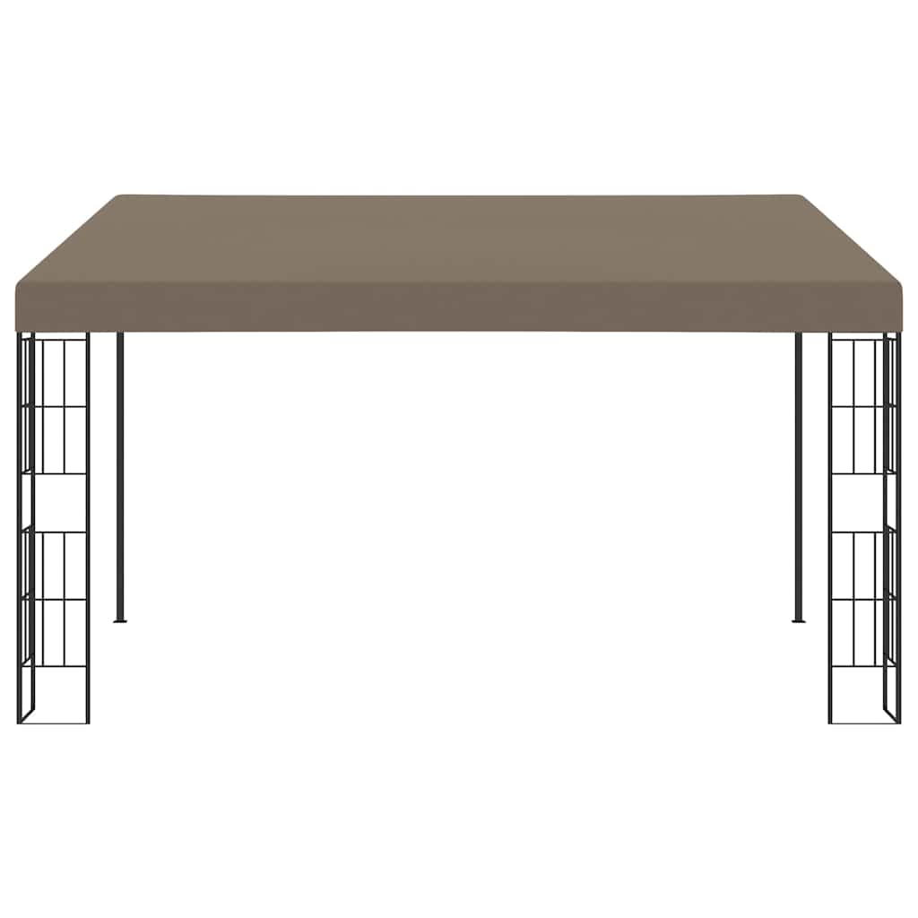 Wall-mounted Gazebo Fabric Taupe 4 m 3 m