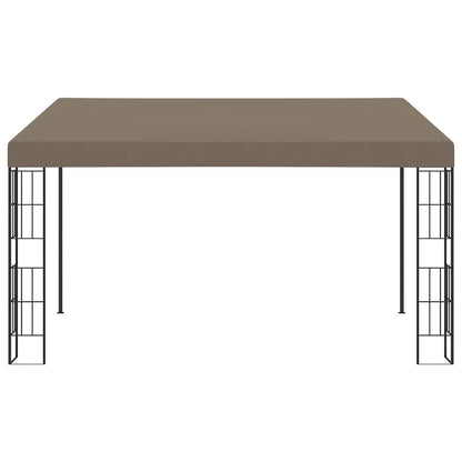 Wall-mounted Gazebo Fabric Taupe 4 m 3 m