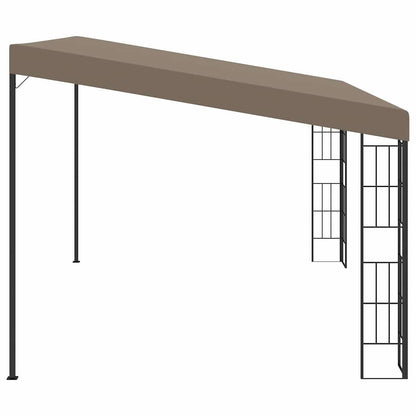 Wall-mounted Gazebo Fabric Taupe 4 m 3 m