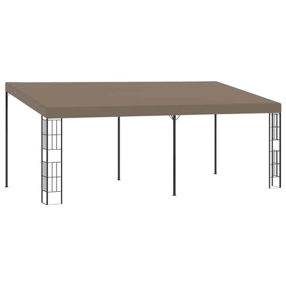 312262 vidaXL Wall-mounted Gazebo 6x3 m Taupe Fabric 1